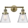 Innovations 208L-AB-G64-LED 2 Vertical Bath Vanity Light, Antique Brass view 3