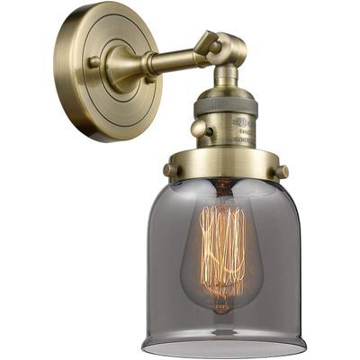 Innovations 203SW-AB-G53 1 Light Sconce with a High-Low-Off Switch, Antique Brass