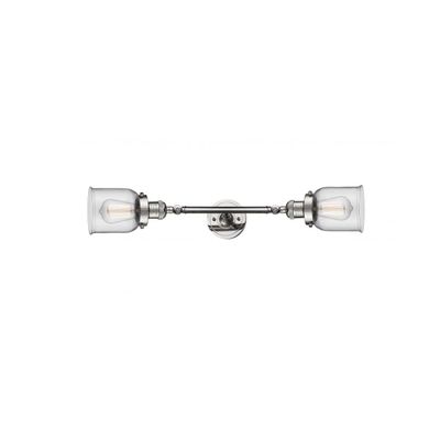 Innovations 208L-PN-G52-LED 2 Vertical Bath Vanity Light, Polished Nickel