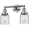 Innovations 208L-PN-G52-LED 2 Vertical Bath Vanity Light, Polished Nickel view 3