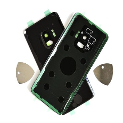(md0410) Black Back Glass Door Rear housing Cover Replacement Compatible Galaxy S9 G960 with Opening Tool