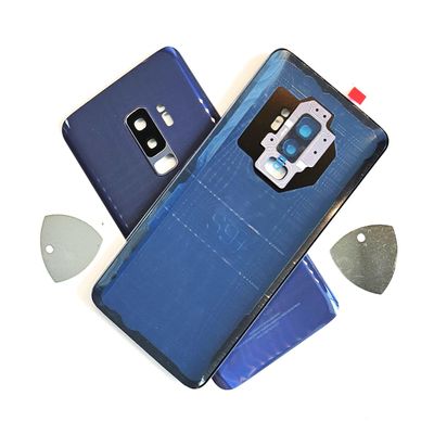 md0410 Replacement Compatible Galaxy S9 Plus S9+ G965 - Back Glass Door Rear housing Cover with Opening Tool (Coral Blue)