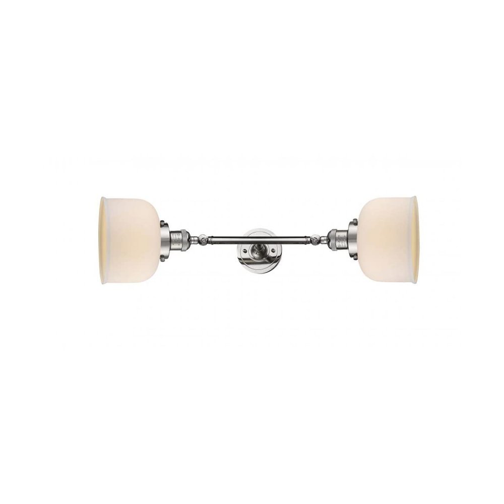 Innovations 208L-PN-G71-LED 2 Vertical Bath Vanity Light, Polished Nickel