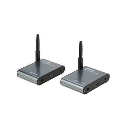 2.4G Digital Wireless Audio Transmitter Sender & Receiver Adapter Speaker for HiFi Home Audio Stereo Music Streaming Sound Systems-GOLDEN BLUE