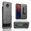 Moto Z3 Verizon Holster Case, Moto Z3 Play XT1929 [ZASE] Design Belt Clip Black Case Tough Slim Protective Rugged Shell Armor Defender Swivel Lock Clip [Kickstand] for Moto Z3 (A Holster Combo Case) view 1