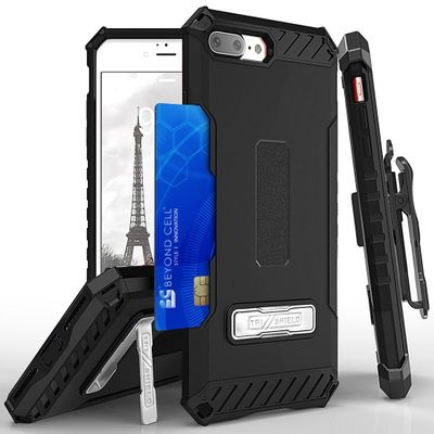 Tri-Shield Combo for iPhone 8 Plus Case with Belt Clip - Black