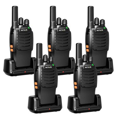 Retevis H-777 Walkie Talkies Adults, Portable FRS Two-Way Radios, Long Range 2 Way Radios, LicenseFree, Flashlight, for School Church Security(5 Pack)