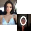 Yidoblo Without Wide Angle Macro Lens Phone LED Selfie Ring Light kit 48W with 3 Colours, Adjustable Rechargeable for Smart (Without Lens, ehite) view 2