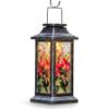 Topadorn Solar Lantern Outdoor Waterproof, Hummingbird Hanging Garden Light view 1