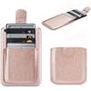 Phone Card Holder RFID Sleeve, PU Leather Stick-On Pull 5 Card Phone Wallet view 1