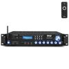Pyle 3000W Multi-Channel Bluetooth Wireless Power Amplifier - Rack Mount - Stereo Receiver w/ FM Radio - USB/SD - Dual Mic w/ Echo - RCA - Headphone - LED Display - Cooling Fan - P3001BT view 1