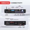 Pyle 3000W Multi-Channel Bluetooth Wireless Power Amplifier - Rack Mount - Stereo Receiver w/ FM Radio - USB/SD - Dual Mic w/ Echo - RCA - Headphone - LED Display - Cooling Fan - P3001BT view 2