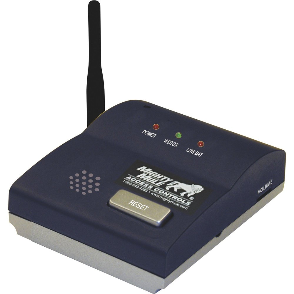 Interior Wireless Replacement/Additional Driveway Alarm Base Station for Mighty Mule Outdoor Motion Detectors - Compatible with Mighty Mule Automatic Gate Openers - Black, FM231-R