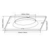 TORCHSTAR 4 Inch Interchangeable Trim Ring, Oil Rubbed Bronze, Square, Pack of 4 view 4