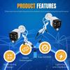 TNP RJ45 Ethernet Cable Combiner/Splitter Kit (1 Pair), 2 Male to 1 Female & 1 Male to 1 Female POE Data Adapter LAN Ethernet Network Extender Y Splitter Cat5e Cat6 Cable for Surveillance view 3