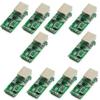 Upgraded Tiny USR-TCP232-T2 Serial Module Tiny Serial Ethernet Converter Module UART TTL to Ethernet TCPIP Module Support DHCP and DNS (10 PCS) view 1