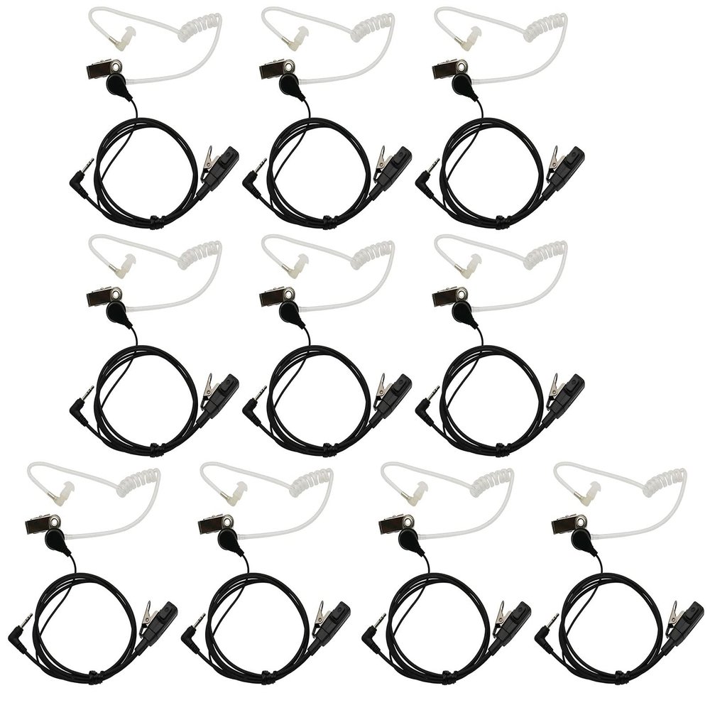 2.5mm Walkie Talkie Earpiece Compatible with Motorola Talkabout T200 T400 T600 T800 T260TP MH230R MR350R FRS/GMRS MS350R MT350R MG160A MH230TPR MS350R MJ270R 1-pin (10 Pack)