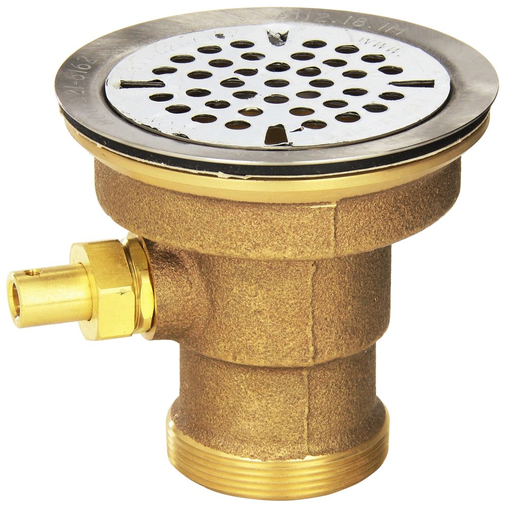 Fisher 65676 DrainKing Waste Valve With Vandal Resistant & stainless steel flat strainer
