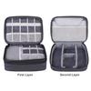 BUBM Electronic Organizer, Double Layer Travel Gadget Carry Bag for Cables, Plugs, Earphone, Flash Hard Drive and More--a Sleeve Pouch for iPad Mini(Medium, Black) view 2