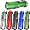 6 Pack LED Mini Flashlights 7W 300LM SK-68 3 Modes Adjustable Focus Zoomable Q5 LED Tactical Flashlight for Camping Hiking Emergency (Six Color Pack) view 1