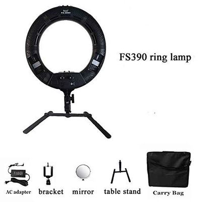 Yidoblo FS-390II Mini Portable Ring lamp LED Warm & Cold Light Make-up Beauty Salon Nail Ring Light 192 LED Lights + Bag
