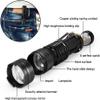 5 Pack LED Mini Flashlights 7W 300LM SK-68 3 Light Modes Adjustable Focus Zoomable Q5 LED Tactical Flashlight for Camping Hiking Emergency (Black) view 3