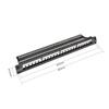 VIVOCH 1U 24 Ports Blank Patch Panel Unload Modular Patch Panel Blank Frame with Cable Manager Bar view 3
