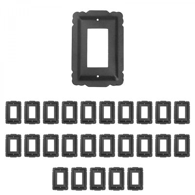 25 Switchplate Black Steel SIngle GFI RSF| Renovator's Supply