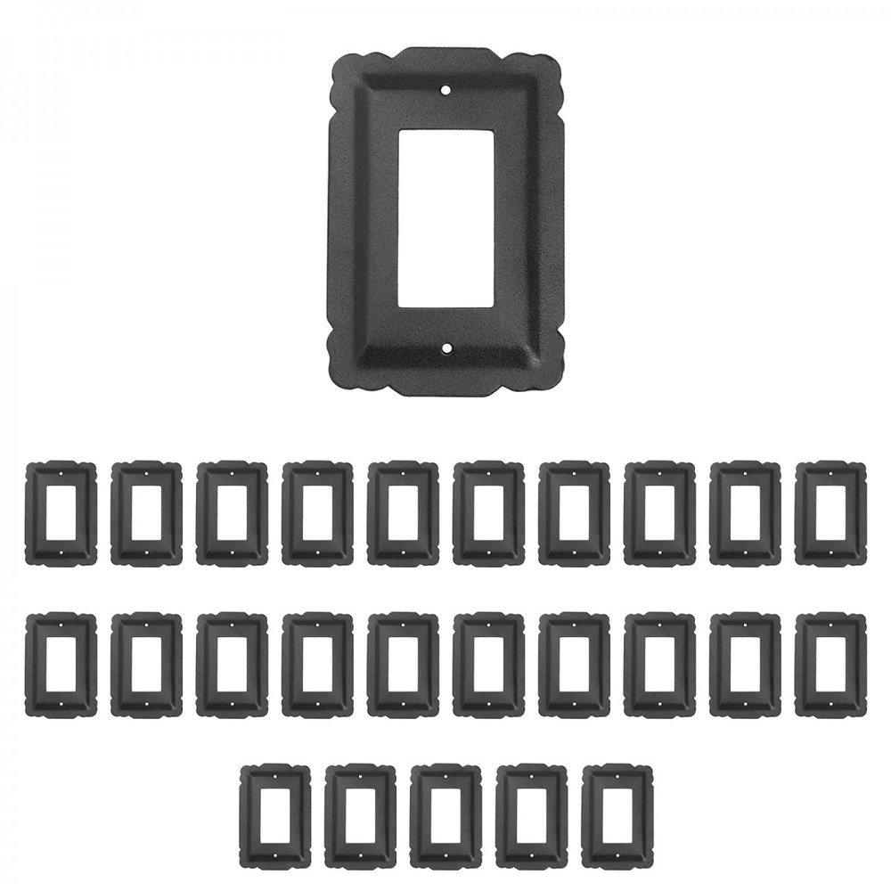 25 Switchplate Black Steel SIngle GFI RSF| Renovator's Supply