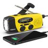 Esky Emergency Hand Crank Radio with 3 LED Flashlight, AM/FM/NOAA Portable Weather Radio with 2000mAh Power Bank Phone Charger, Solar Powered USB Charged Radio for Indoor Outdoor Camping, SOS Alarm view 1
