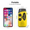 Esky Emergency Hand Crank Radio with 3 LED Flashlight, AM/FM/NOAA Portable Weather Radio with 2000mAh Power Bank Phone Charger, Solar Powered USB Charged Radio for Indoor Outdoor Camping, SOS Alarm view 3