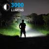 GOODSMANN Rechargeable Spotlight Waterproof LED Flashlight 3000 Lumen Submersible Searchlight with USB Adapter Car Charger 9924-H101-01 view 3