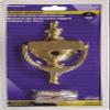 Hardware Essentials 852395 Bright Brass Door Knocker with Viewer, 7in, 1 Piece view 2