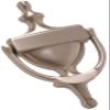 Hillman Solid Brass Front Door Knocker, Satin Nickel Finish, 7 In view 1