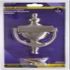 Hillman Solid Brass Front Door Knocker, Satin Nickel Finish, 7 In view 2
