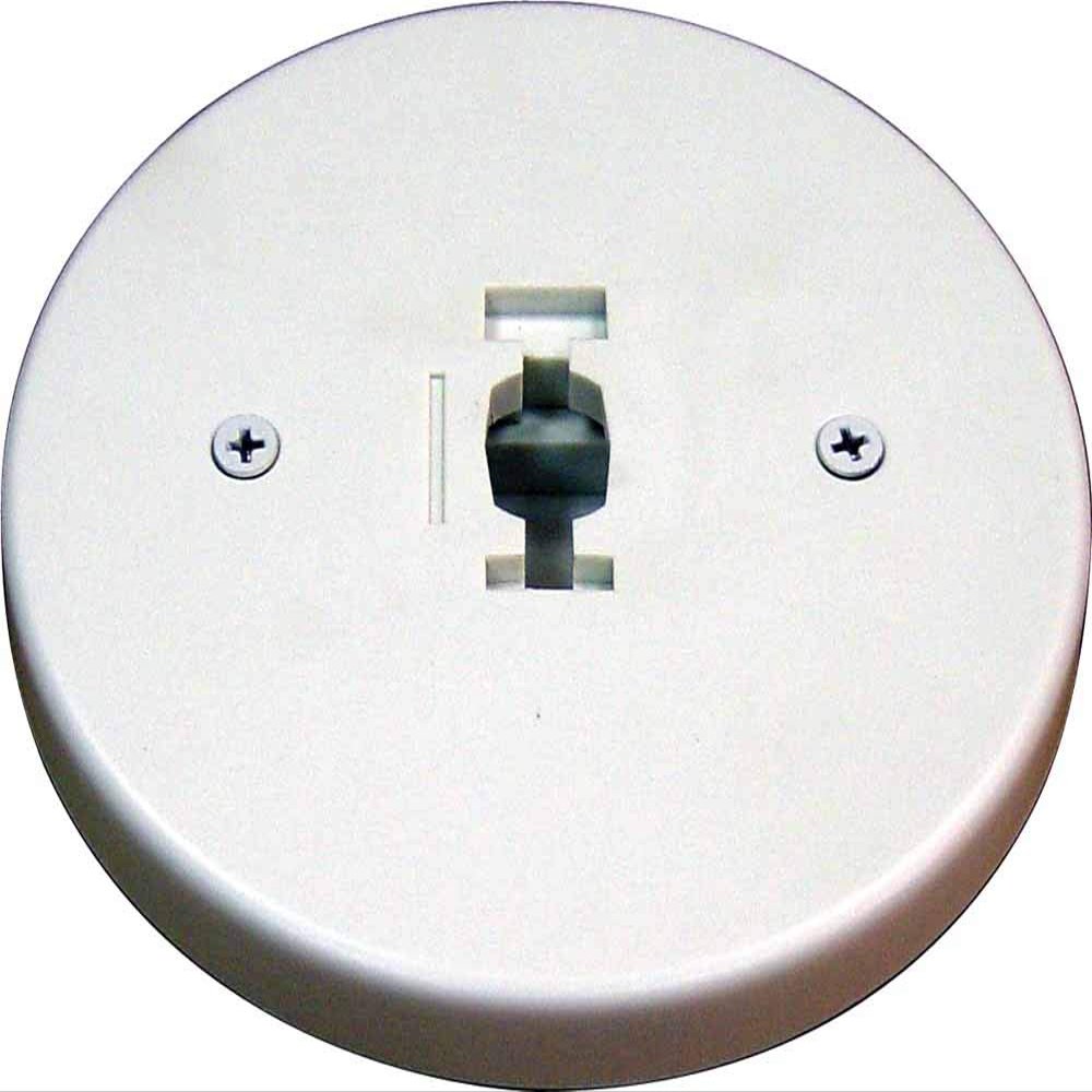 Volume Lighting V2718 Monopoint Canopy for Line Voltage and Track Systems - White