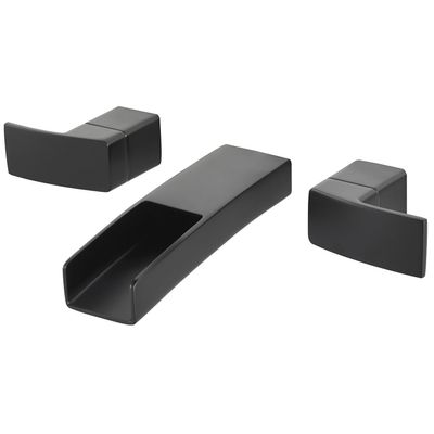 Pfister LG49-DF1B Kenzo 2-Handle Waterfall Wall Mount Bathroom Faucet Matte Black