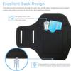 iPhone 17 16 15 Armband, JEMACHE Water Resistant Gym Running Workouts Arm Band for iPhone 17 16 15 14 13 12 Pro (Black) view 3