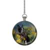 Gotham Decor Boston Terrier in Daffodils Ceiling Fan/Light Pull Pendant with Chain view 1