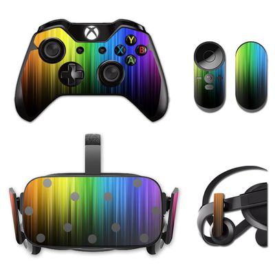 MightySkins Skin Compatible with Oculus Rift CV1 wrap Cover Sticker Skins Rainbow Streaks