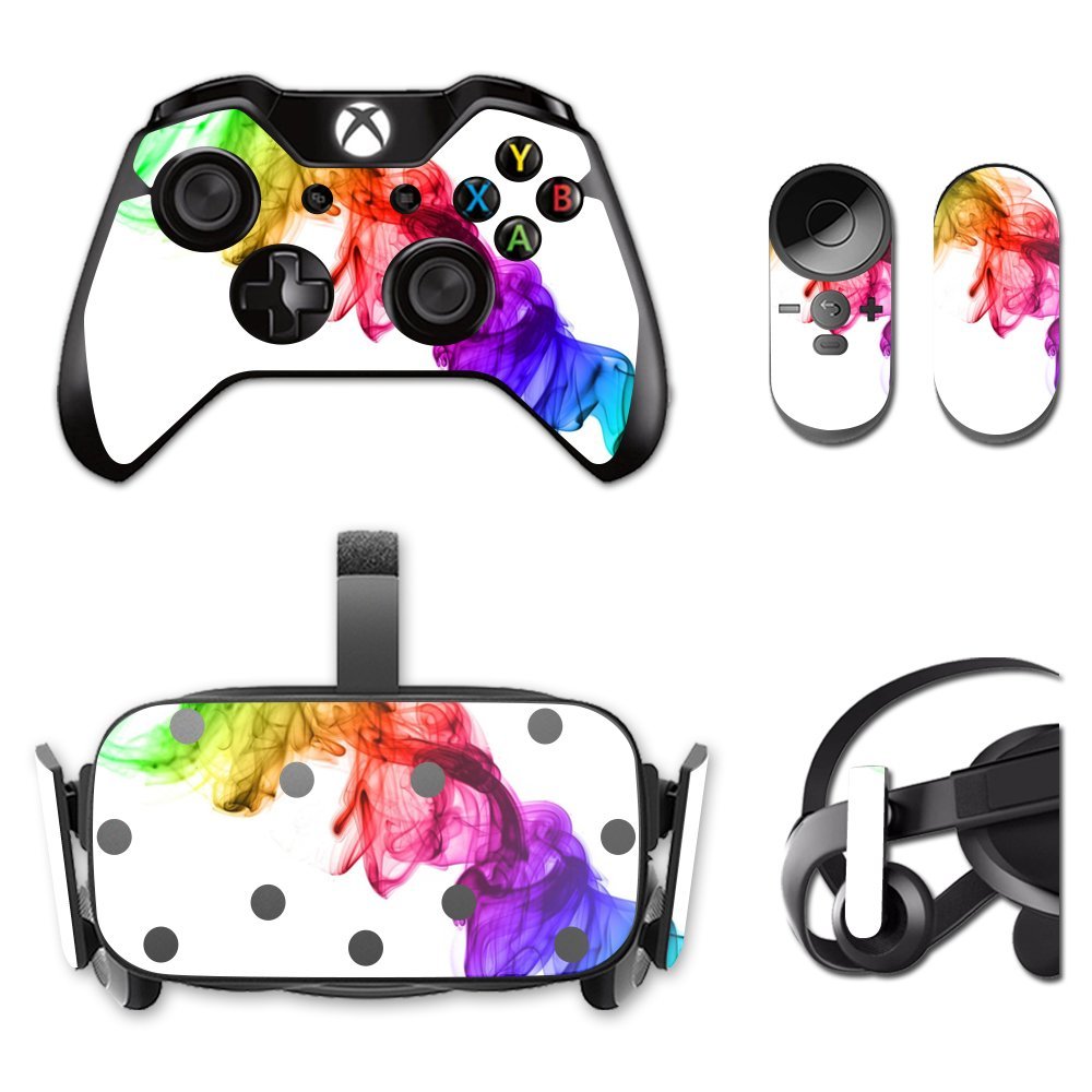 MightySkins Skin Compatible with Oculus Rift CV1 wrap Cover Sticker Skins Rainbow Smoke