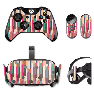 MightySkins Skin Compatible with Oculus Rift CV1 wrap Cover Sticker Skins Crazy Stripes