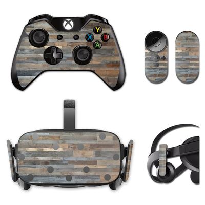 MightySkins Skin Compatible with Oculus Rift CV1 wrap Cover Sticker Skins Gray Wood