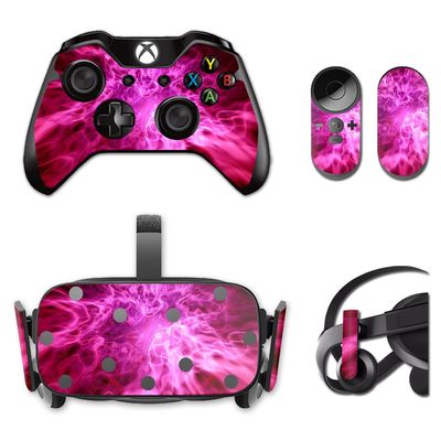 MightySkins Skin Compatible with Oculus Rift CV1 wrap Cover Sticker Skins Red Mystic Flames