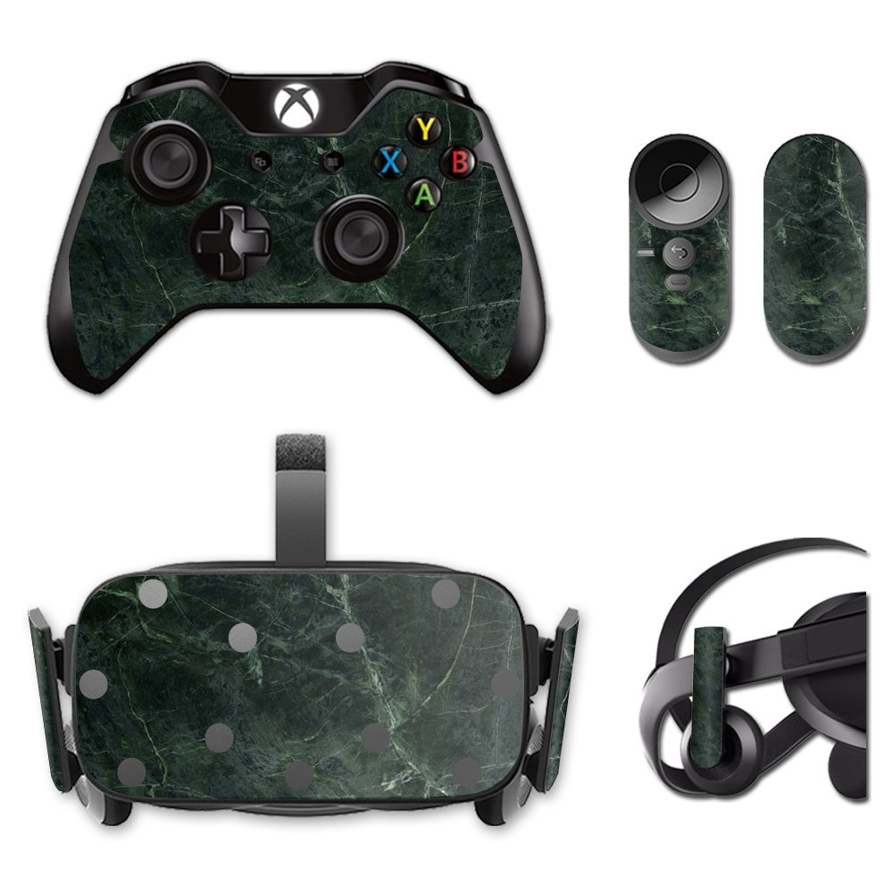 MightySkins Skin Compatible with Oculus Rift CV1 wrap Cover Sticker Skins Green Marble