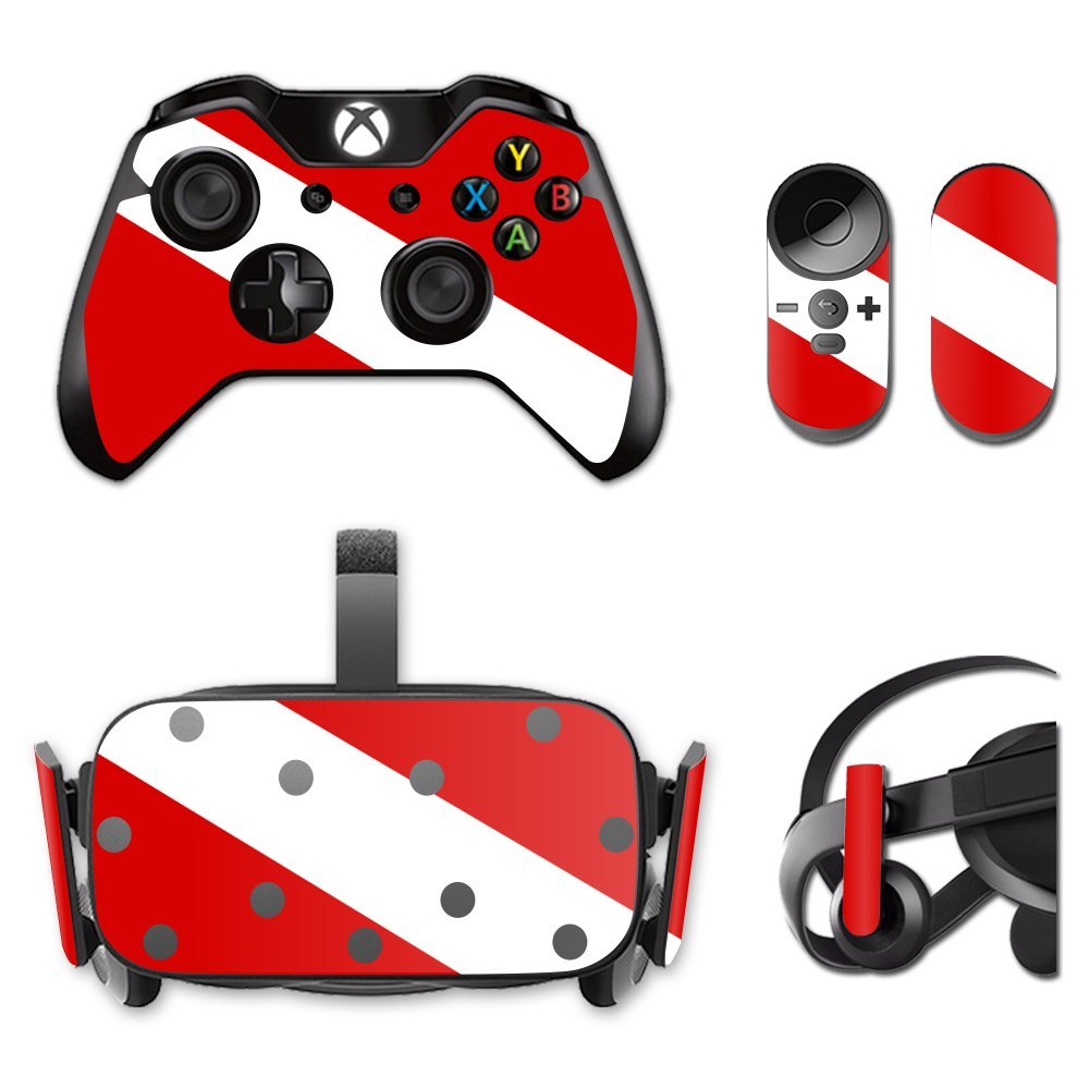 MightySkins Skin Compatible with Oculus Rift CV1 wrap Cover Sticker Skins Scuba Flag
