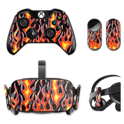MightySkins Skin Compatible with Oculus Rift CV1 wrap Cover Sticker Skins Hot Flames