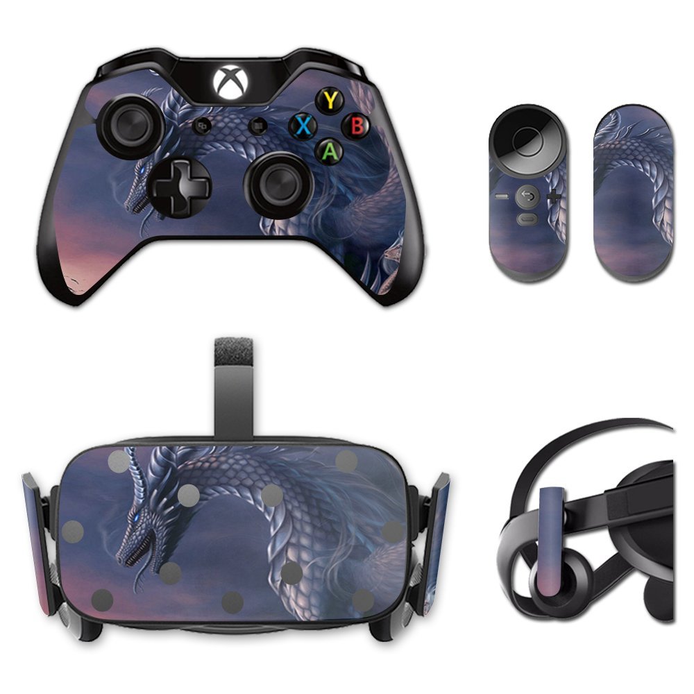 MightySkins Skin Compatible with Oculus Rift CV1 wrap Cover Sticker Skins Dragon Fantasy
