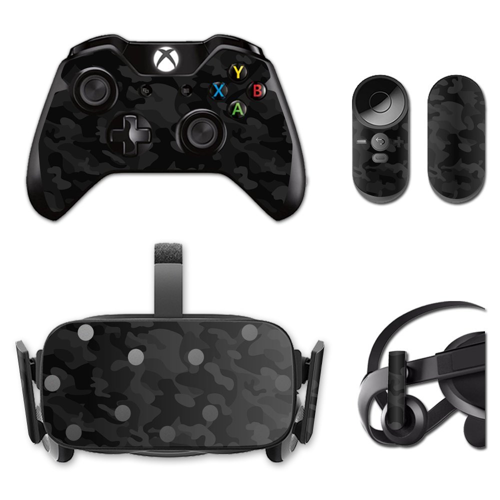 MightySkins Skin Compatible with Oculus Rift CV1 wrap Cover Sticker Skins Black Camo