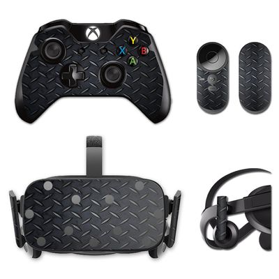 MightySkins Skin Compatible with Oculus Rift CV1 wrap Cover Sticker Skins Black Diamond Plate